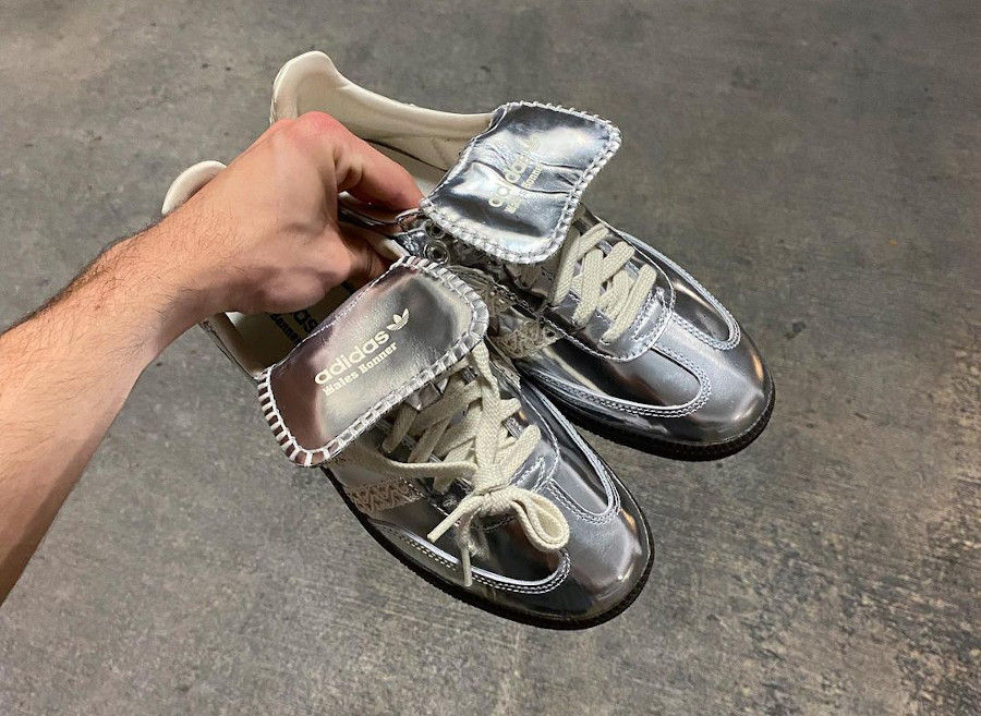 Adidas samba sales argent