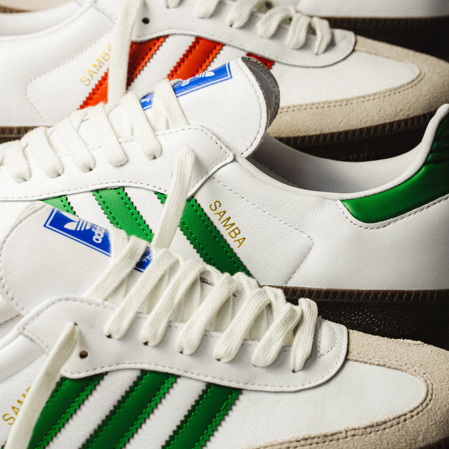 adidas Samba blanche et verte (4)