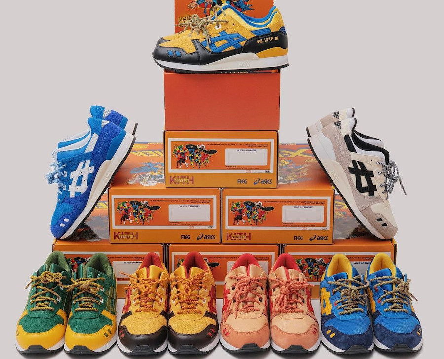 Asics Gel Lyte 3 x Marvel x Kith Mutants X-Men 60th Anniversary (couv)