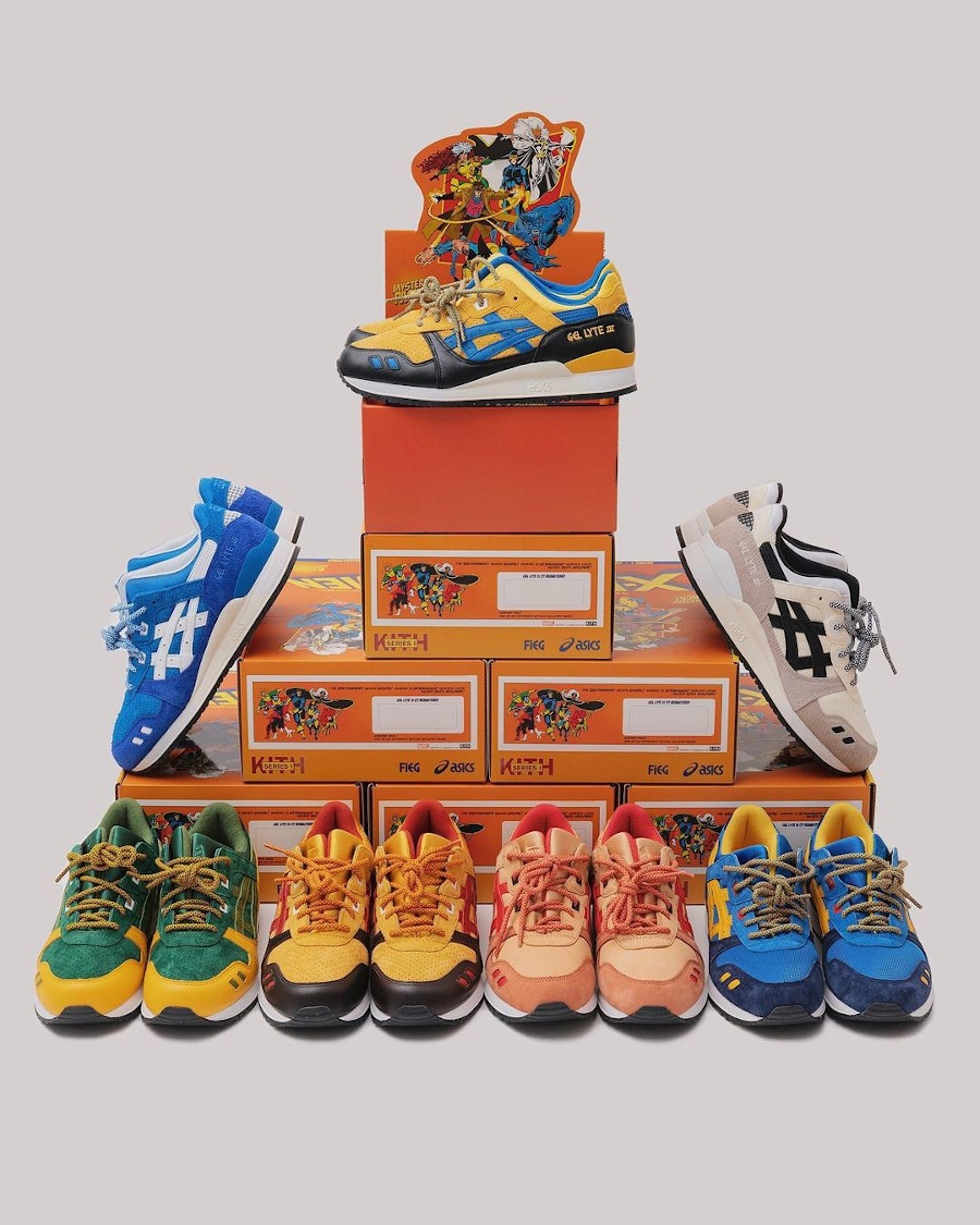 Asics Gel Lyte 3 x Marvel x Kith Mutants X-Men 60th Anniversary