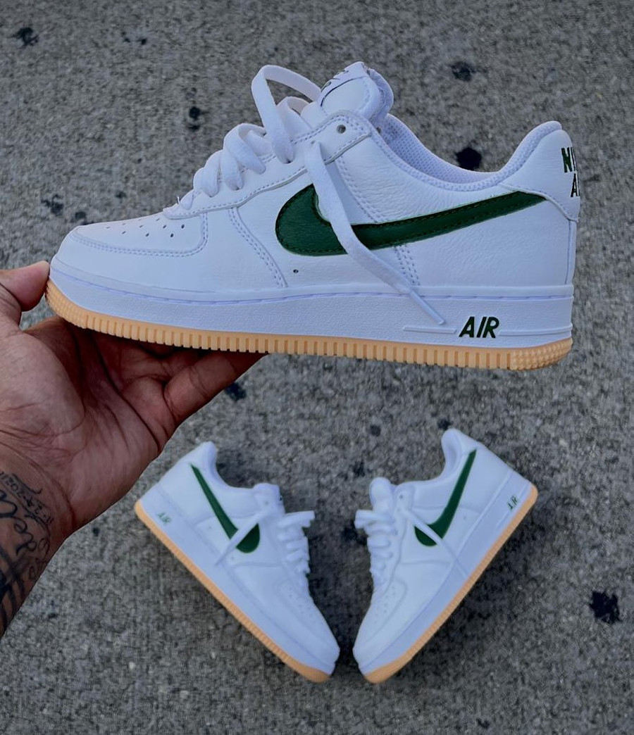 Nike air force green gum 2025