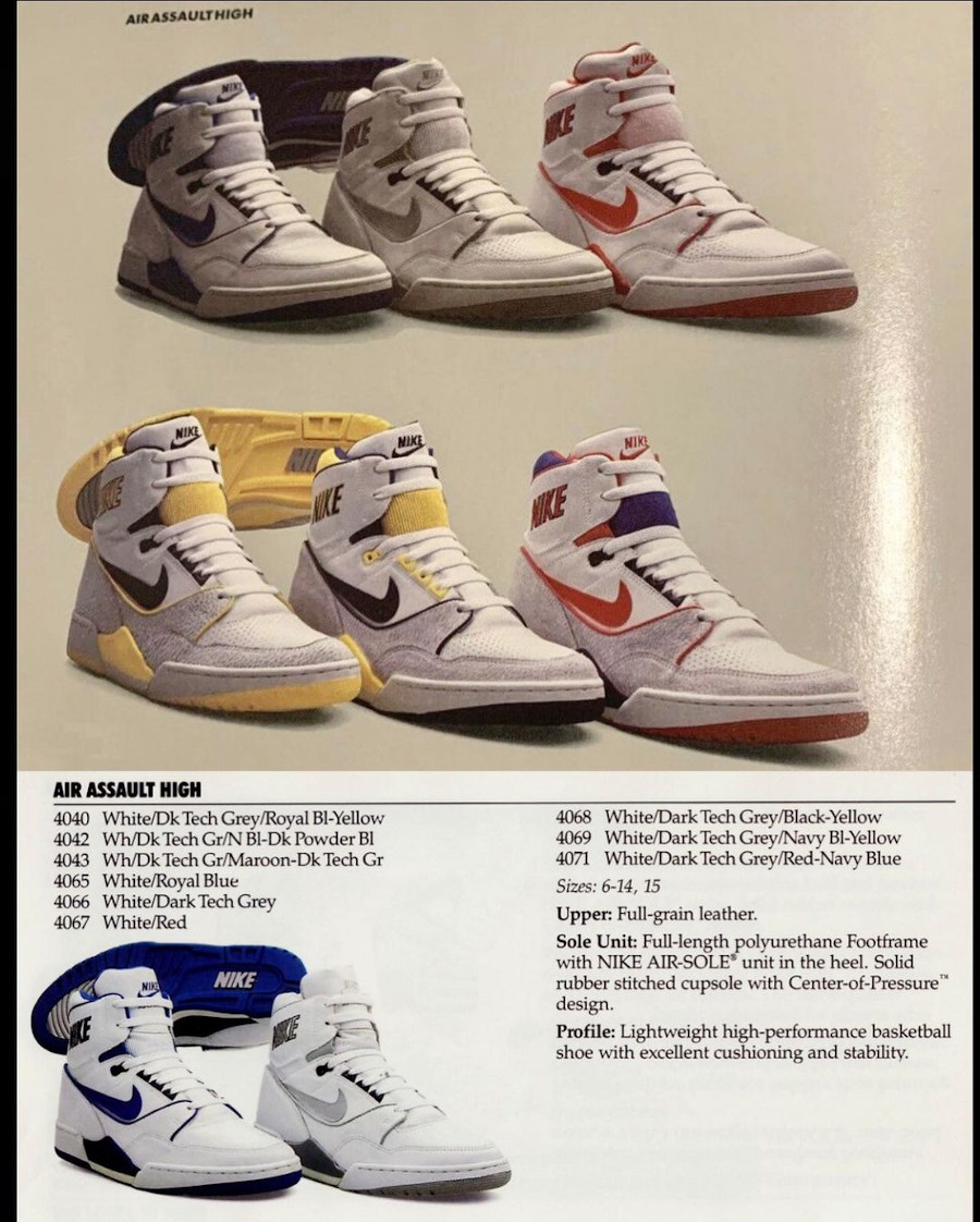 Nike Air Assault catalogue des années 80 (1)