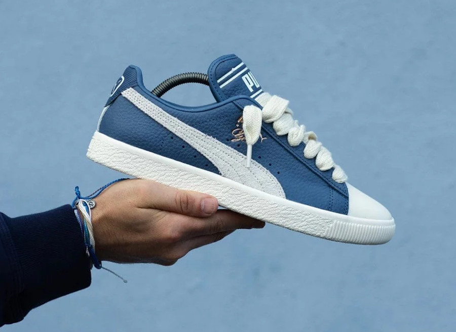 Puma Clyde Q3 x Rhuigi Inky Blue (gros lacets) 393305-02