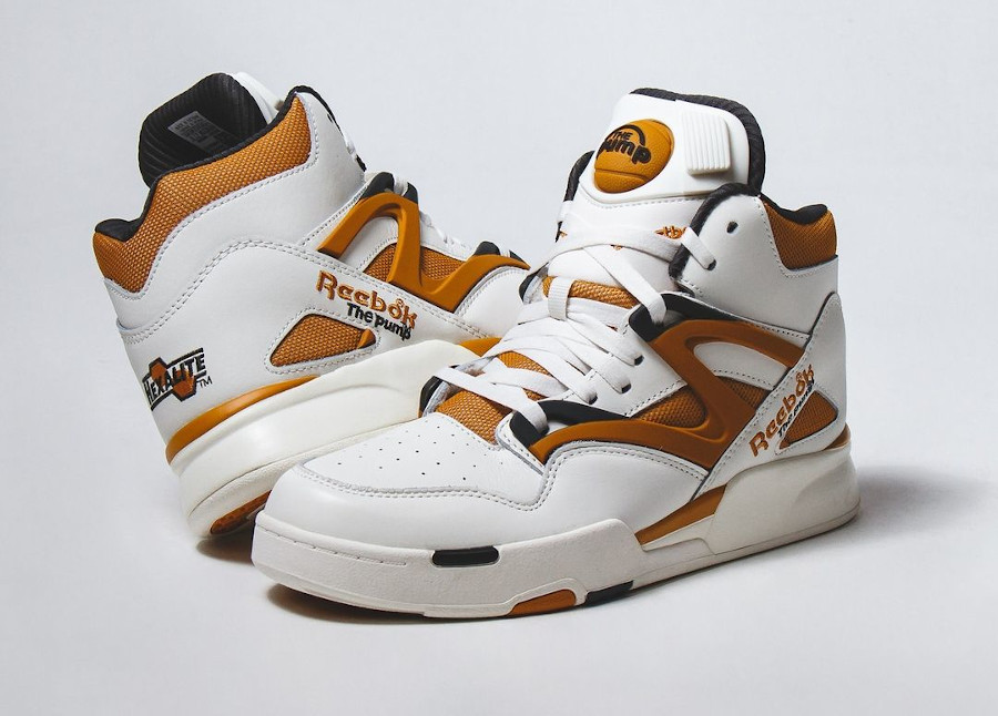 Reebok Pump The Reebok Beyond Question Zine Celebrates the s 25th Anniversary Radiant Ochre Chalk 100033886