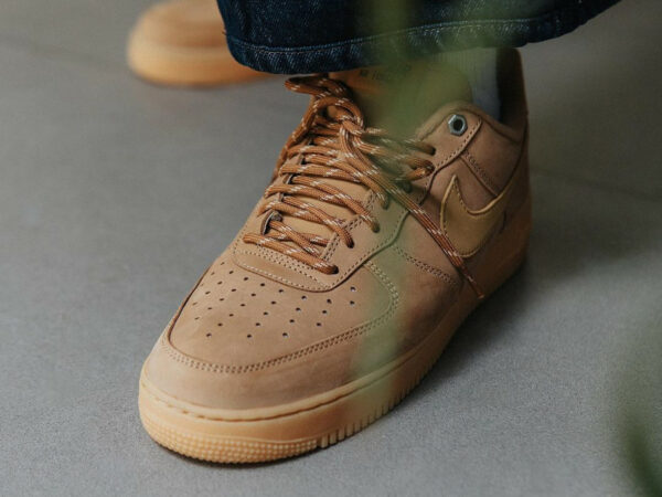 Nike Air Force 1 Low Wheat Flax 2023 on feet CJ9179-200