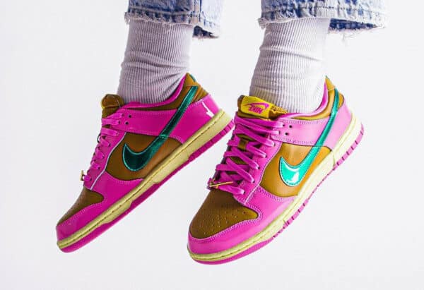 Nike Dunk Low x Parris Goebel on feet