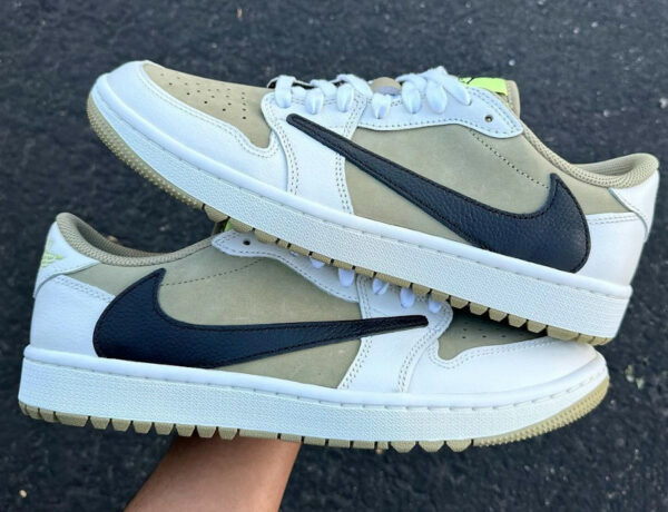 Travis Scott x Air Jordan 1 Low Golf Neutral Olive