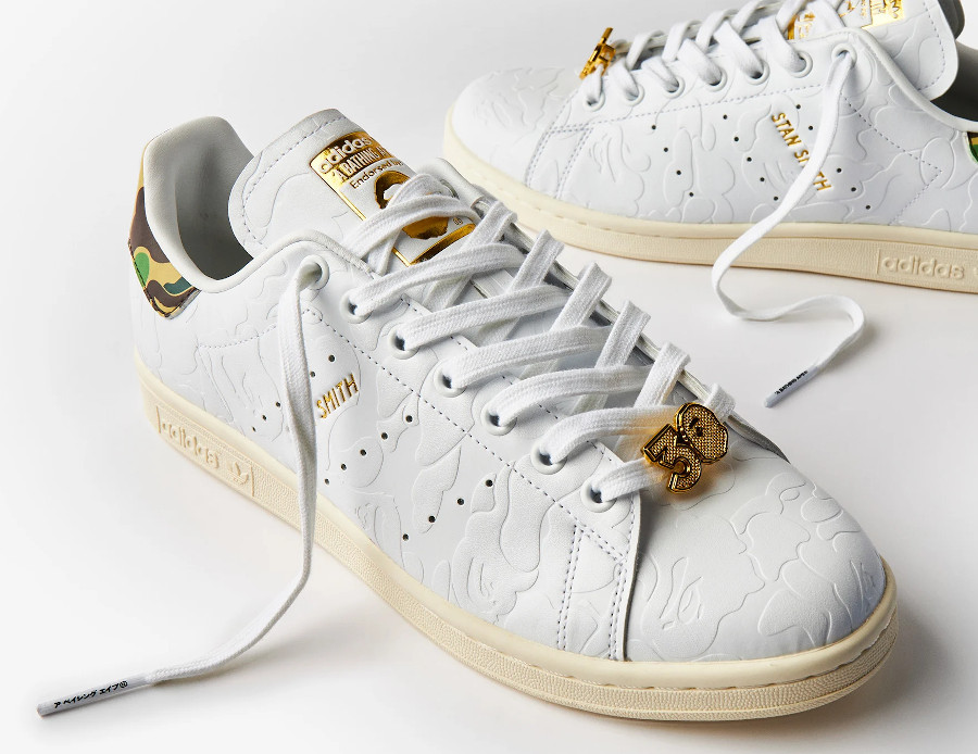 A Bathing Ape x adidas Stan Smith blanche (3)