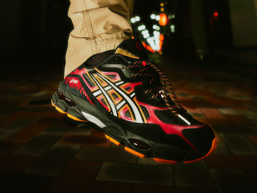 Asics Gel NYC x Naruto Shippuden Ermite Arc Final on feet