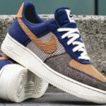 Nike AF1 Low Tweed Corduroy Ale Brown Midnight Navy FQ8744