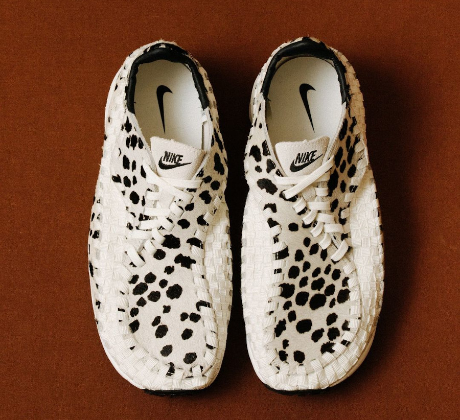 Nike Air Footscape en fourrure blanche et noire (1)