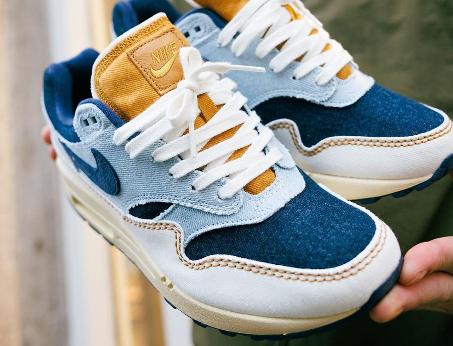 Nike Air Max 1 Jeans Midnight Navy Pale Ivory (couv)