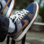 Nike Dunk Low Tweed Corduroy Midnight Navy Baroque Brown FQ8746-410 (couv)