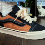 Vans Knu Skool x Disney Scar Roi Lion on feet VN0009QCYS8