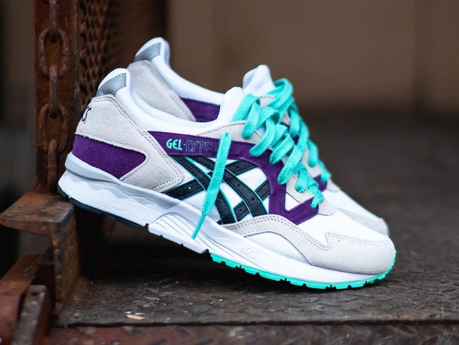 Кроссовки asics gel upcourt OG White Purple Mint 2023 1203A344-100