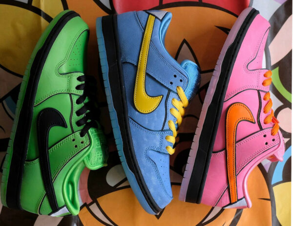 Nike SB Dunk Low Pro x The Powerpuff Girls Super Nanas 25th (couv)