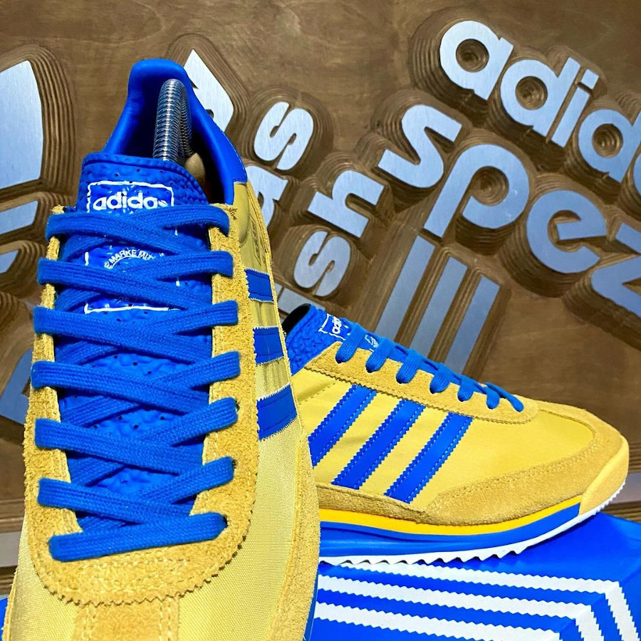 adidas SL 72 Reshaped jaune et bleu (3)