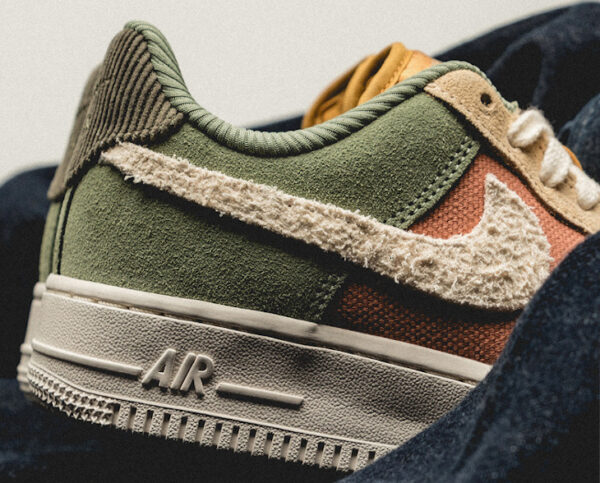 Nike Air Force 1 07 Low Oil Green Terra Blush couv FZ3782 386 1 600x483