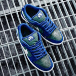 Nike SB Dunk Low Pro Deep Royal Blue and Vintage Green