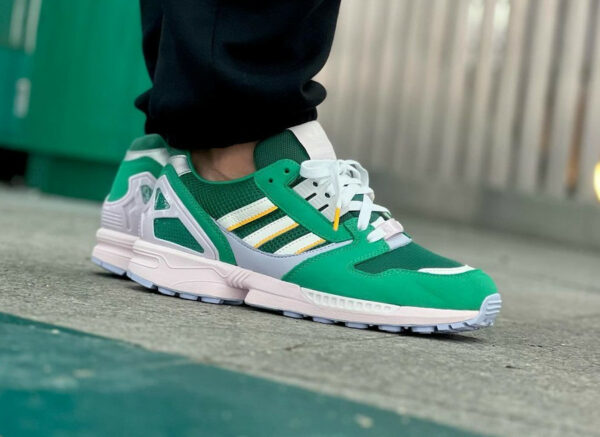 adidas ZX 8000 Court Green on feet IE2965 600x437