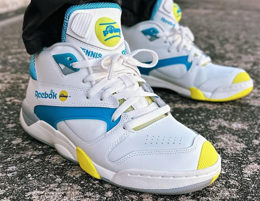 Reebok Court Victory Pump Chalk Mal Blue 2024 on feet