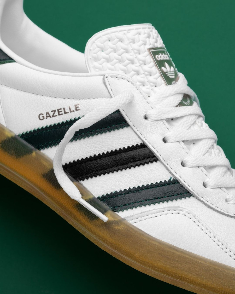 adidas Gazelle Indoor blanche et verte 2024 (3)