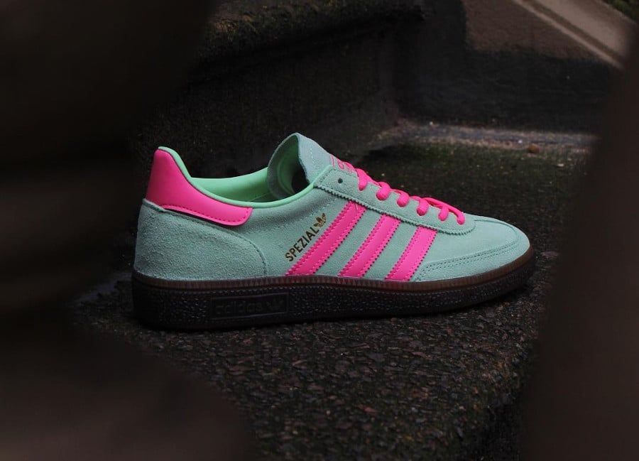 adidas Handball SPZL Spezial Green Spark Lucid Pink IH7498 (couv)