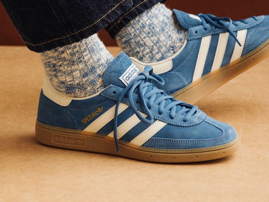 adidas Handball Spezial en daim bleu (2)