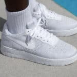 Nike Air Force 1 Flyknit 2.0 blanche et platie pur (1)