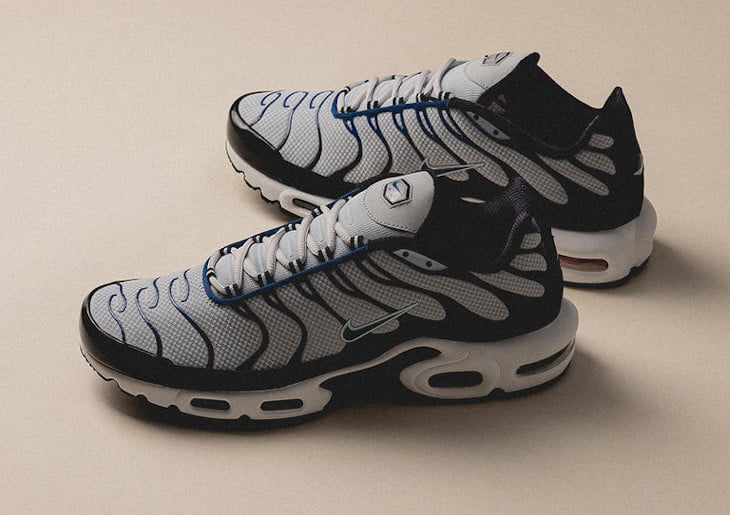 Nike Air Max Plus blanc cassé bleu canard noir (2)