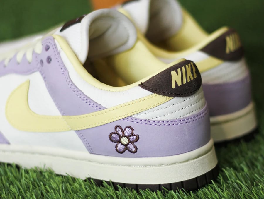 Nike Dunk Low Premium Lilac Bloom Soft Yellow Sail Baroque Brown (4)