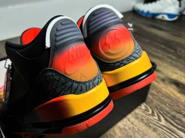 Air Jordan 3 J Balvin noire arc en ciel FN0344-001 (4)