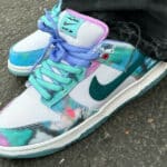 Nike SB Dunk Low White and Geode Teal (5)