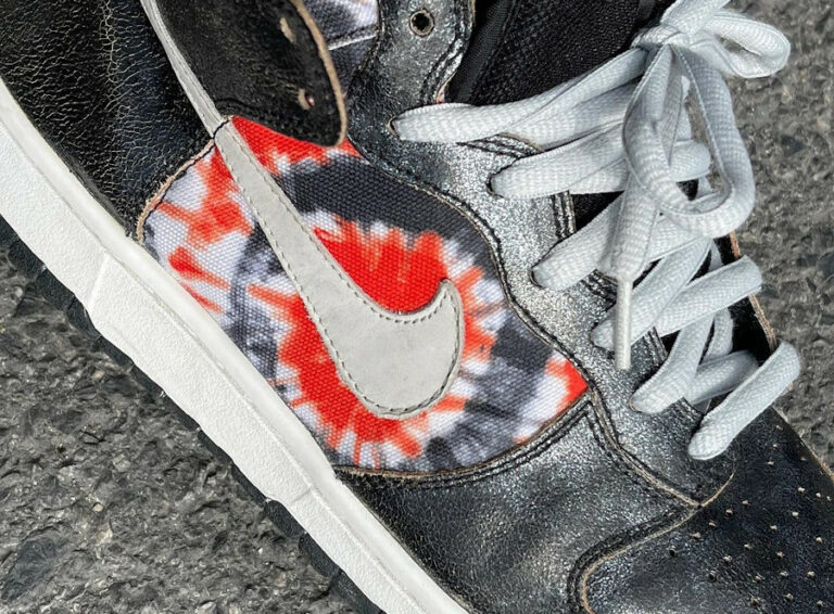 Huf x Nike SB Dunk High Tie Dye on feet 305050 102 (couv)