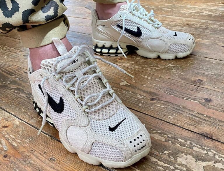 Stussy x Nike Air Zoom Spiridon Cage 2 Fossil