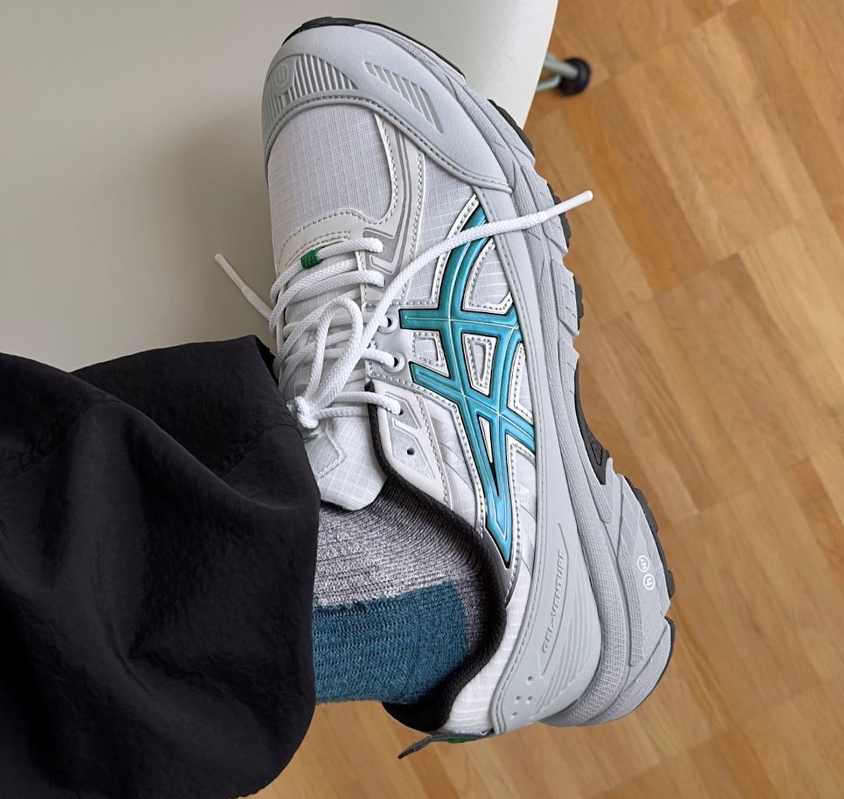 Asics Gel Venture 6 Shield blanche et vert turquoise 1203A778-24-V1 (4)