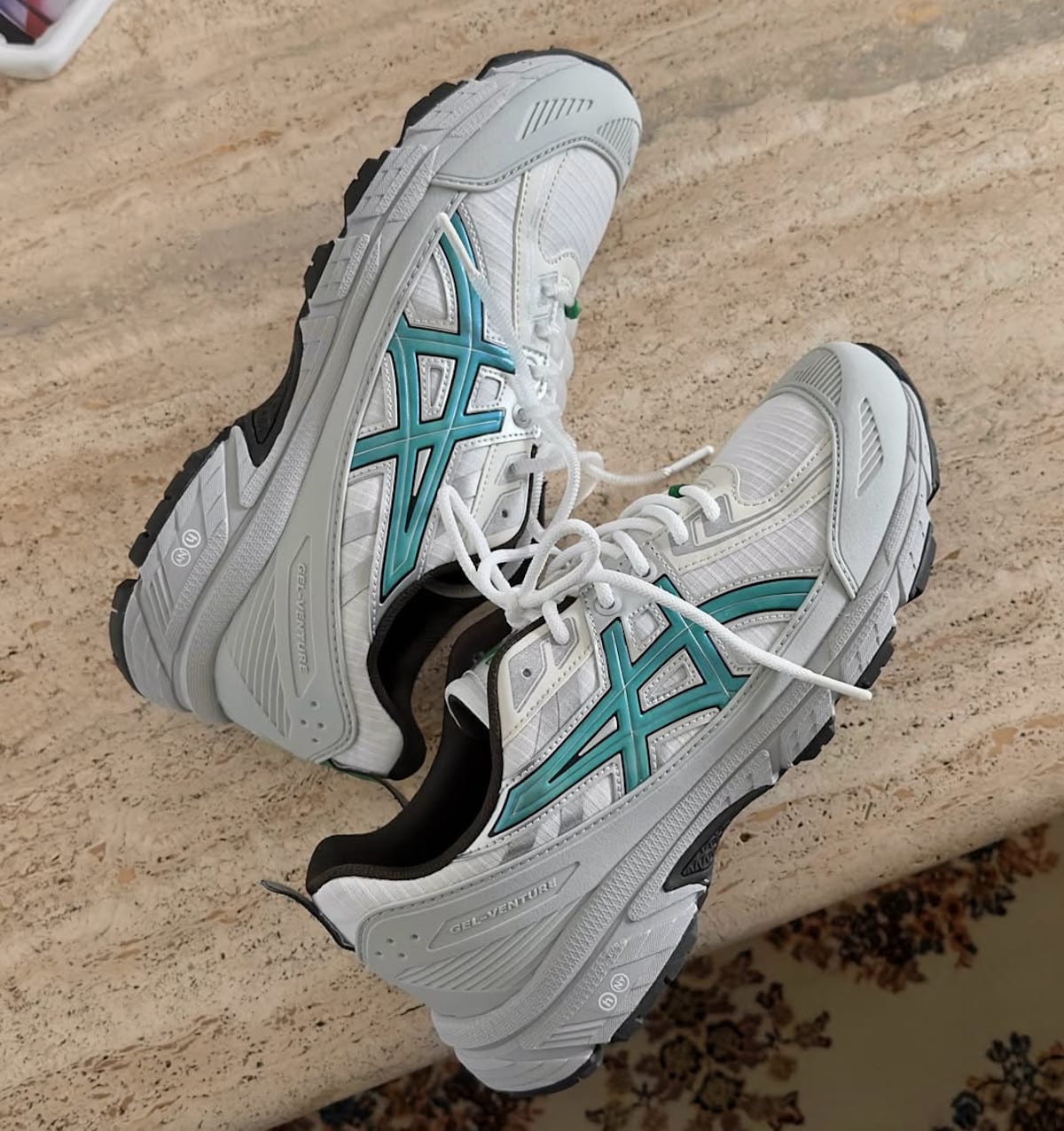 Asics Gel Venture 6 Shield blanche et vert turquoise 1203A778-24-V1 (6)