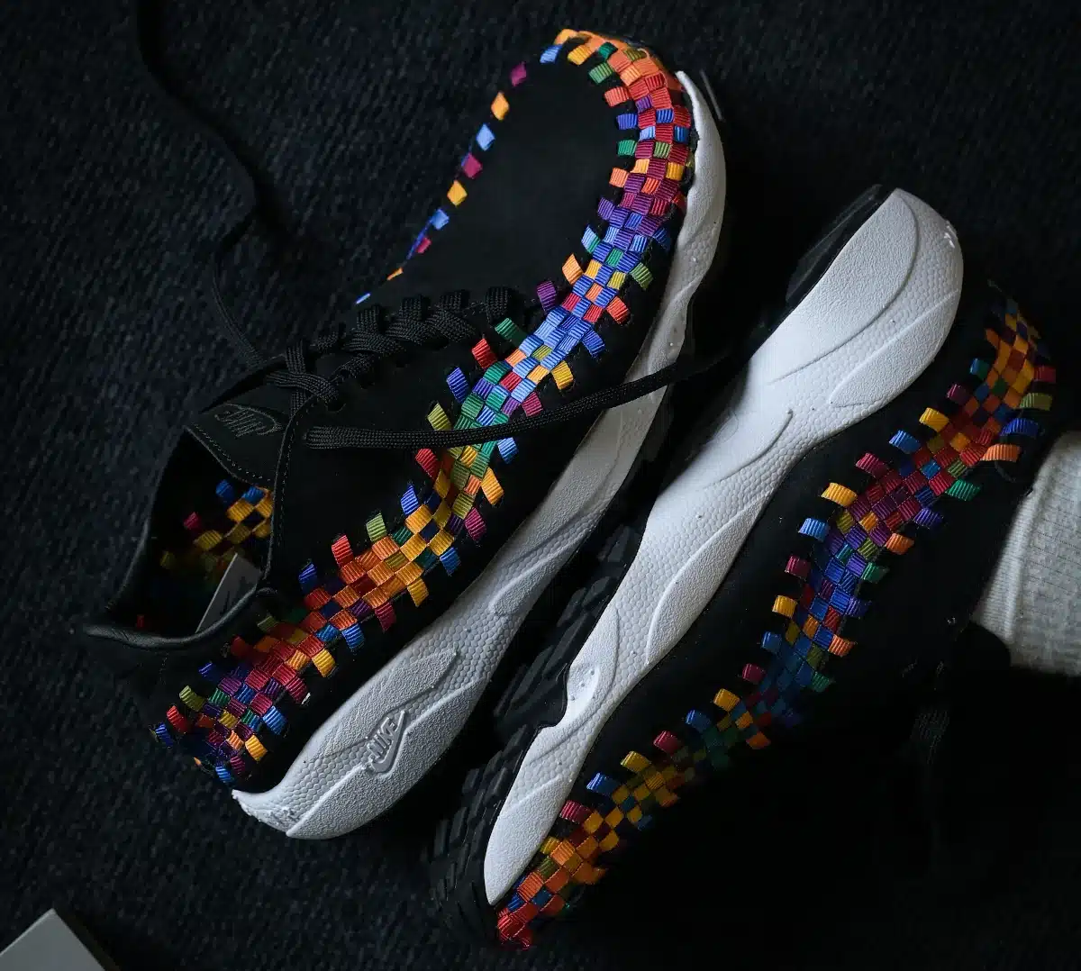 Nike Air Footscape Woven noire arc en ciel FB1959-002 (3)