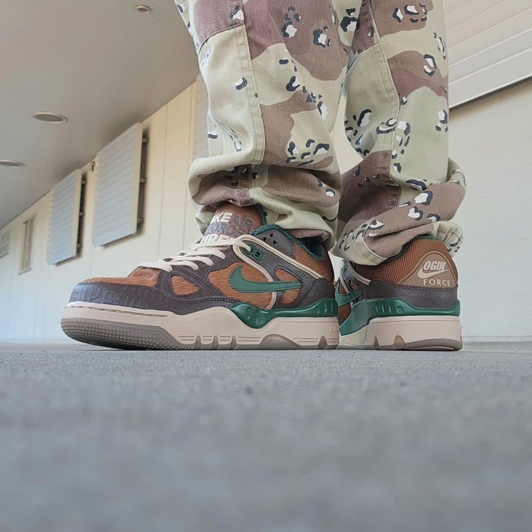 Nigo x Nike Air Force 3 Low Baroque Brown and Pecan HQ0260-201 (2)