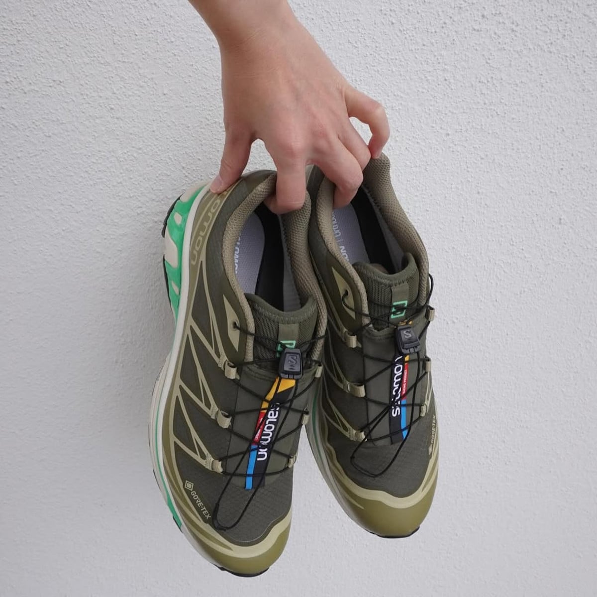 Salomon XT-6 Gore Tec Olive Night Dried Herb Almond Milk @etoqk_shop