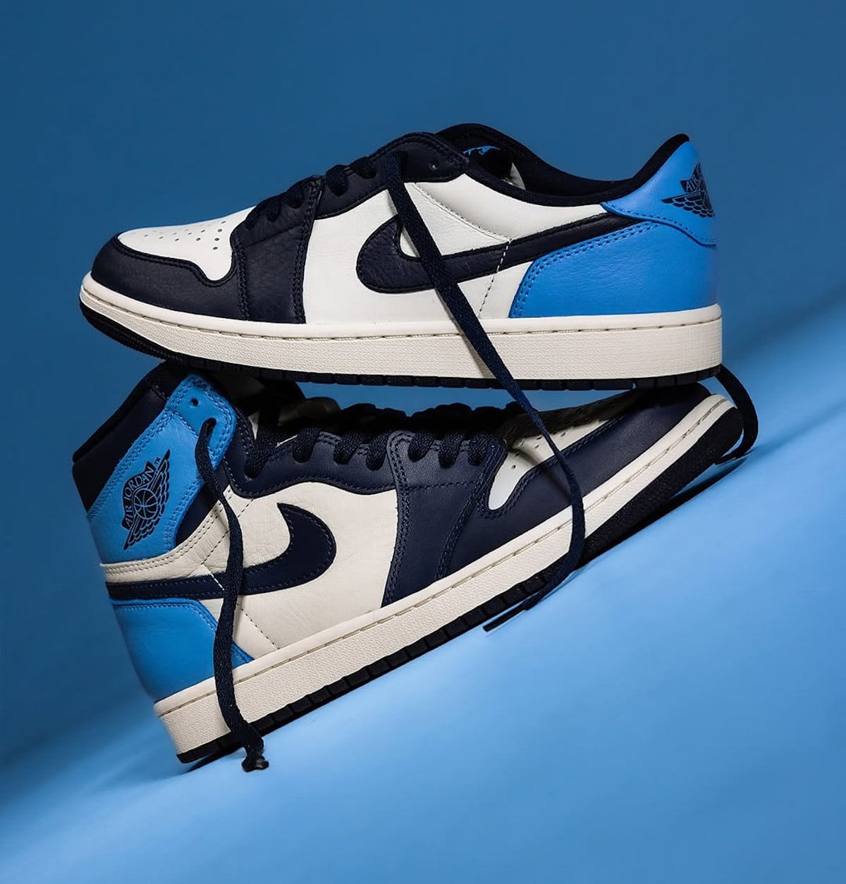 Air Jordan 1 Low Obsidian vs Air Jordan 1 Retro High OG Obsidian