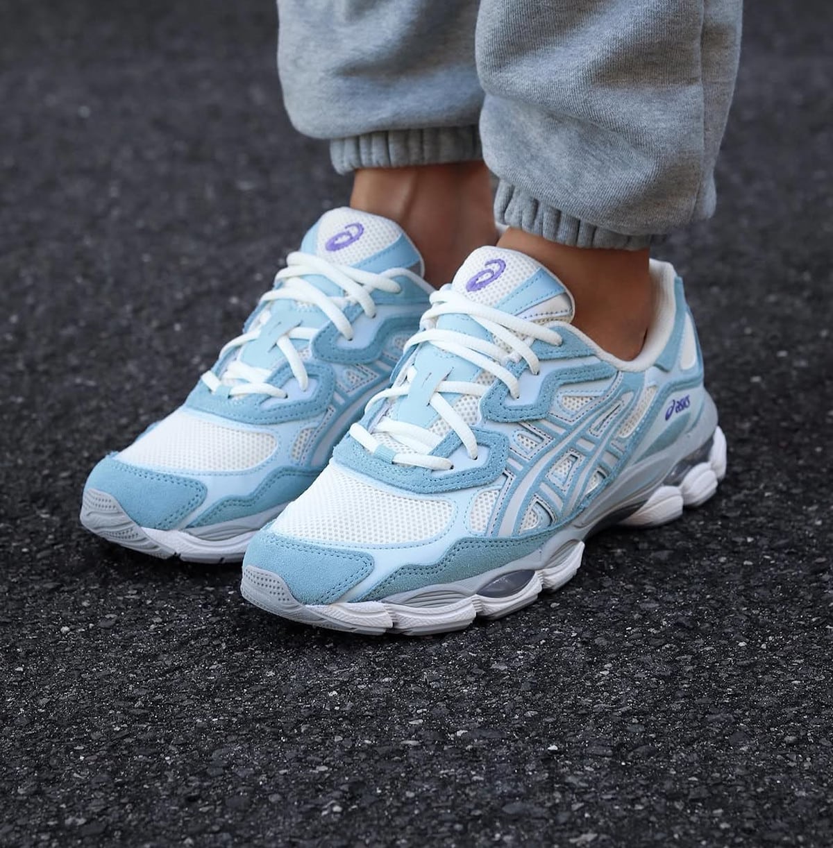Asics Gel NYC bleu clair et bleu ciel 1203A383-107 (3)