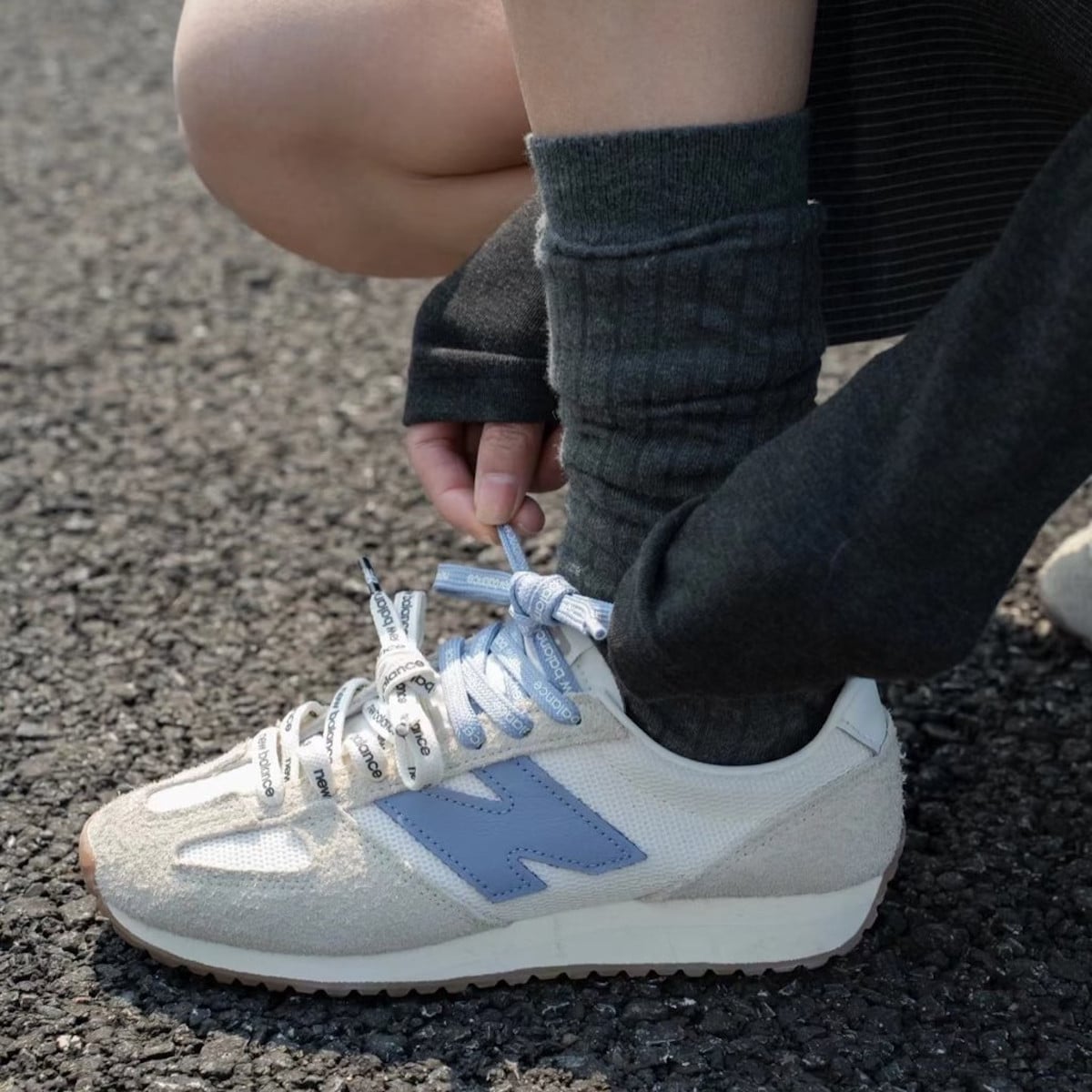 New Balance 471 Timberwolf Angora et Dusk Shower U471AA