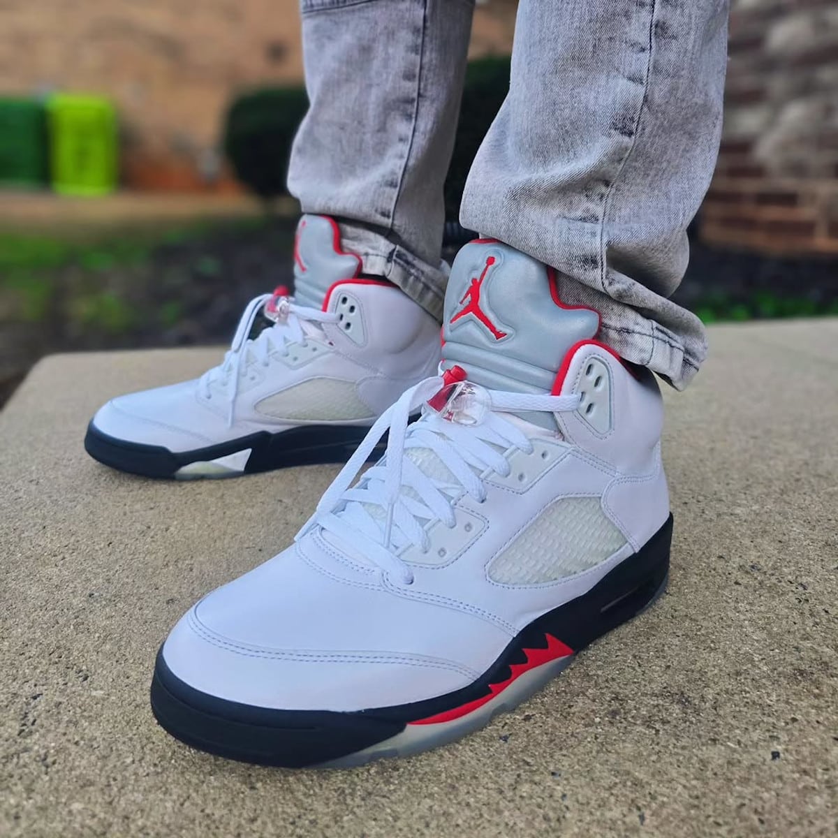 Véritable Air Jordan 5 Fire Red