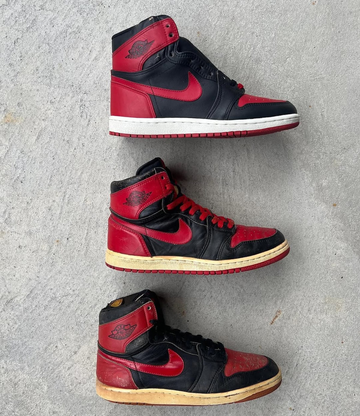 Air Jordan 1 OG, salesman sample et sample Nike Wings