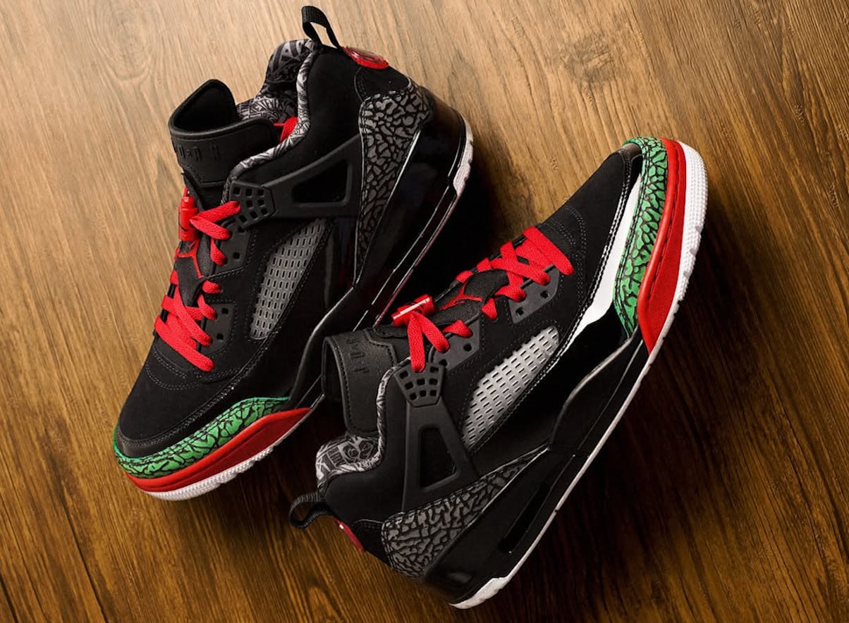 Jordan Spizike Low noire rouge et verte FQ1759-060 (couv)