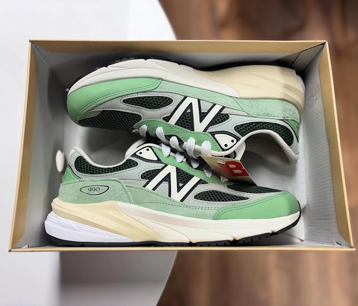 New Balance 990v6 vert menthe U990AB6 (2)