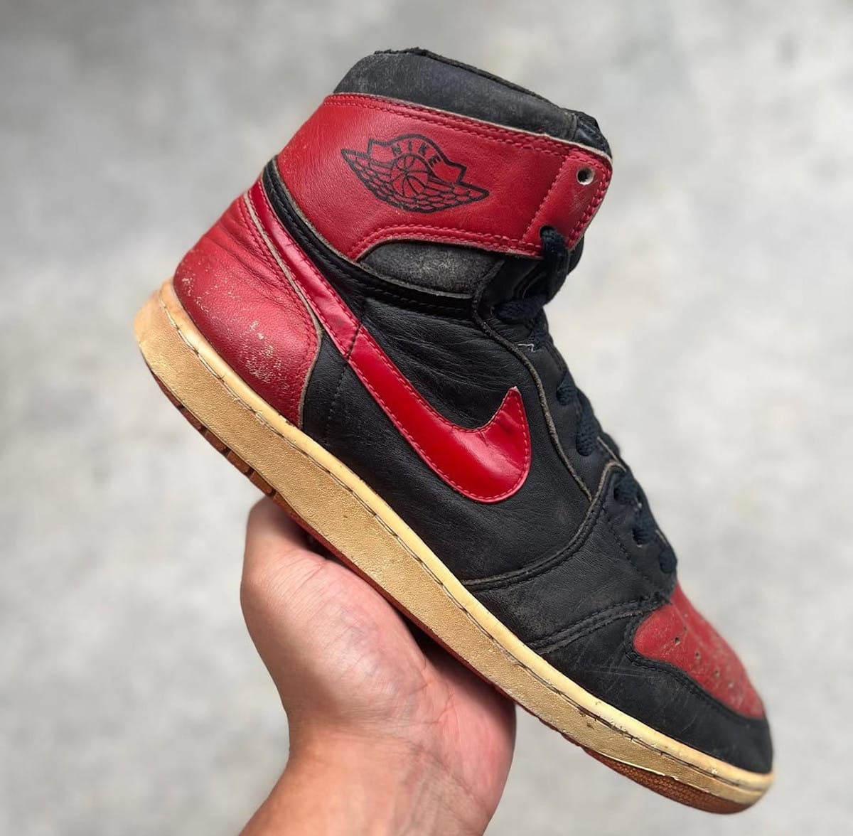 Prototype de la Air Jordan 1 Bred de 1985