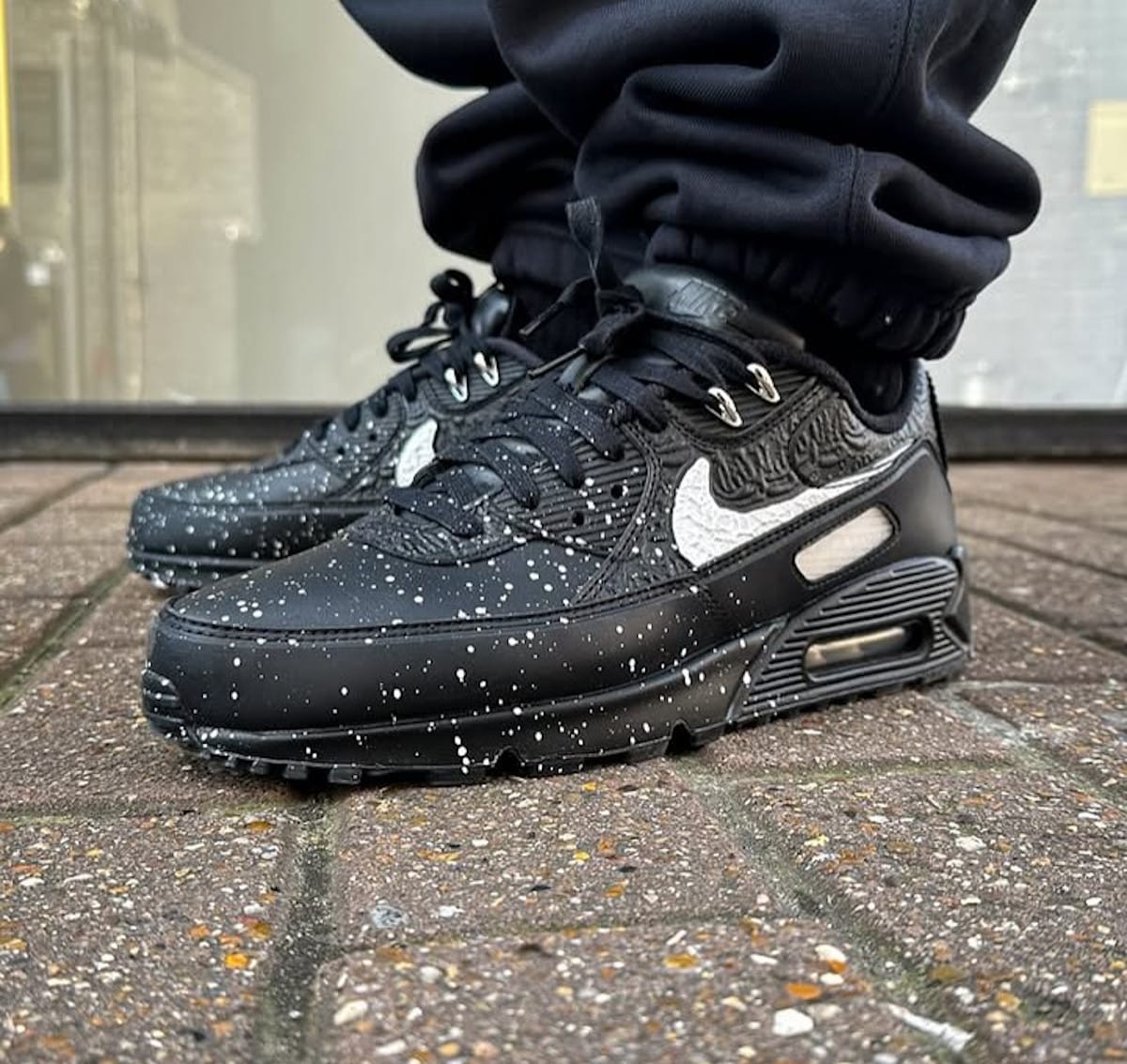 Slawn x Nike Air Max 90 Triple Black FD6492-001 (1)