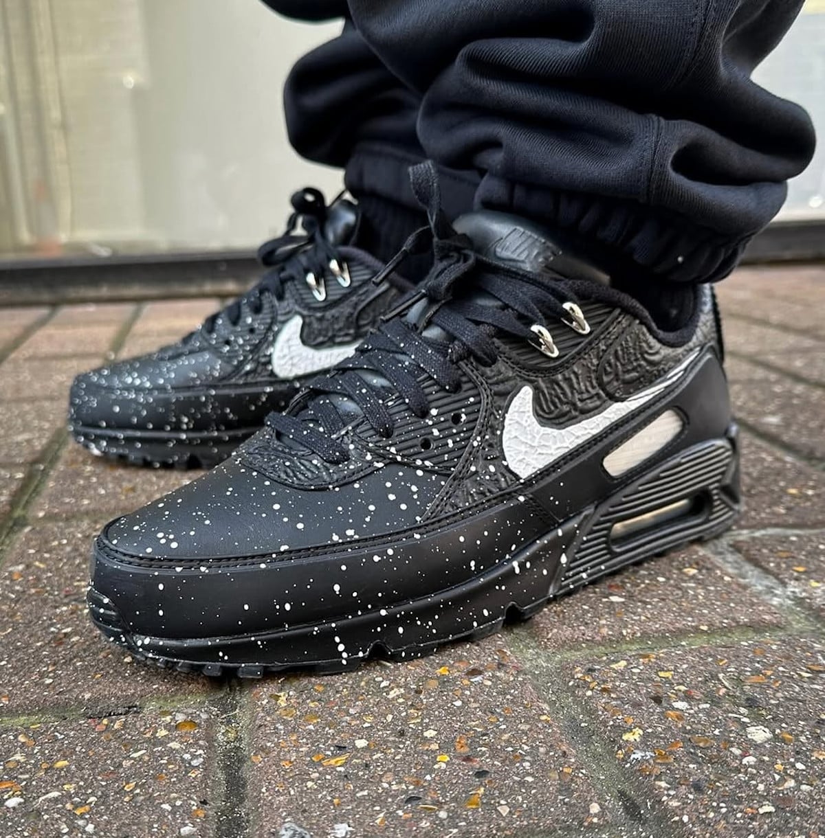 Slawn x Nike Air Max 90 Triple Black FD6492-001 (3)